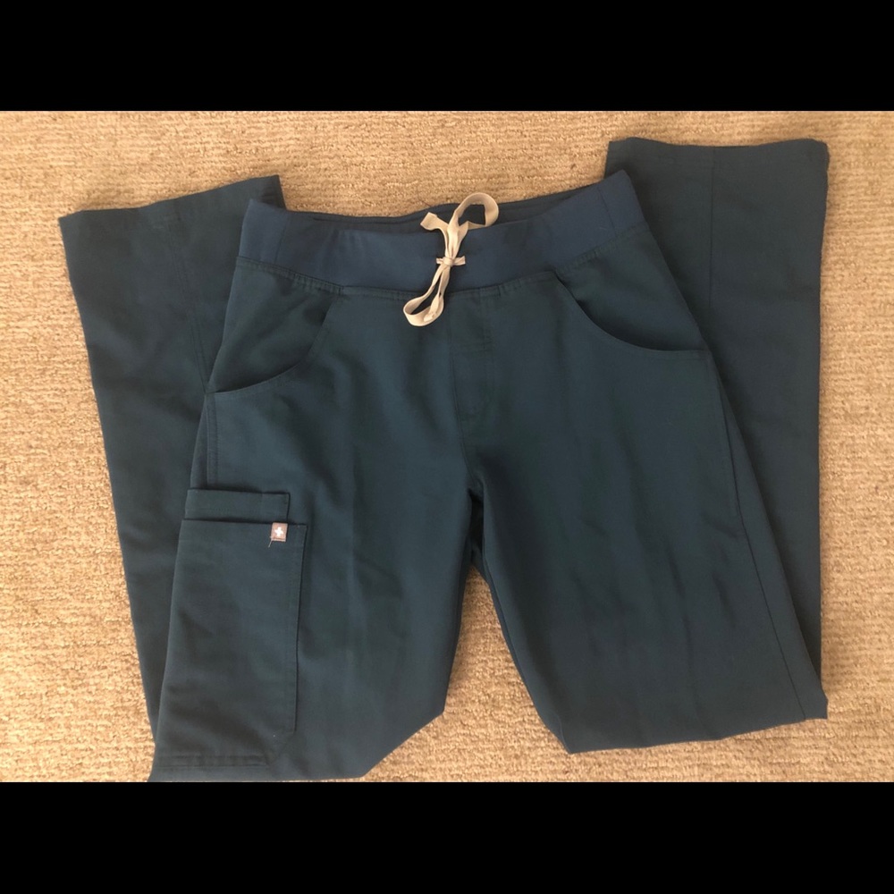 Figs Caribbean Blue Scrub Pants
